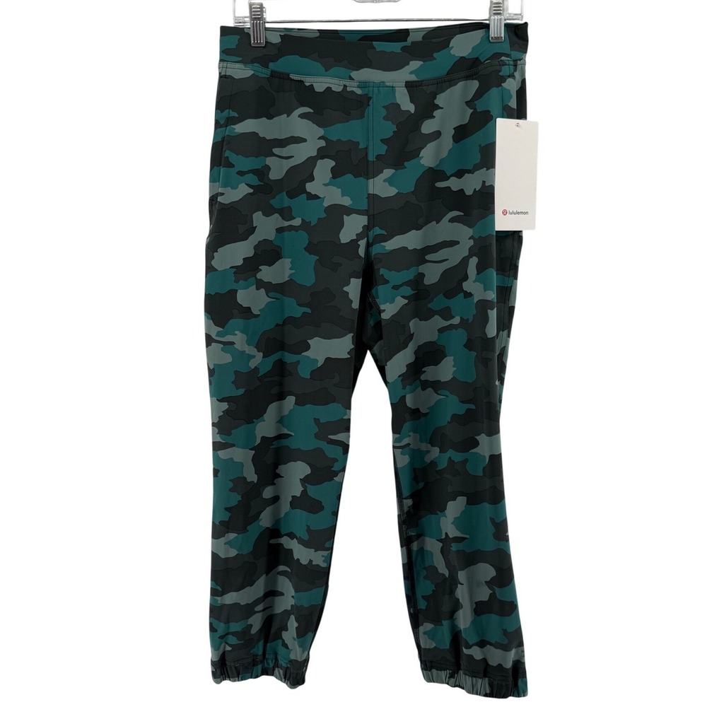 Lululemon Adapted State HR Jogger Crop 23 Camo Teal LW6BZRS Womens Size 8 NWT